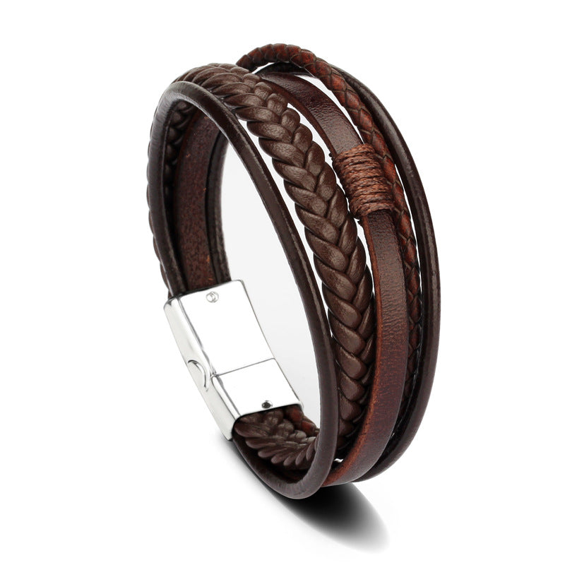 Wholesale Price Classic Genuine Leather Bracelet For Men - Hiccupzz