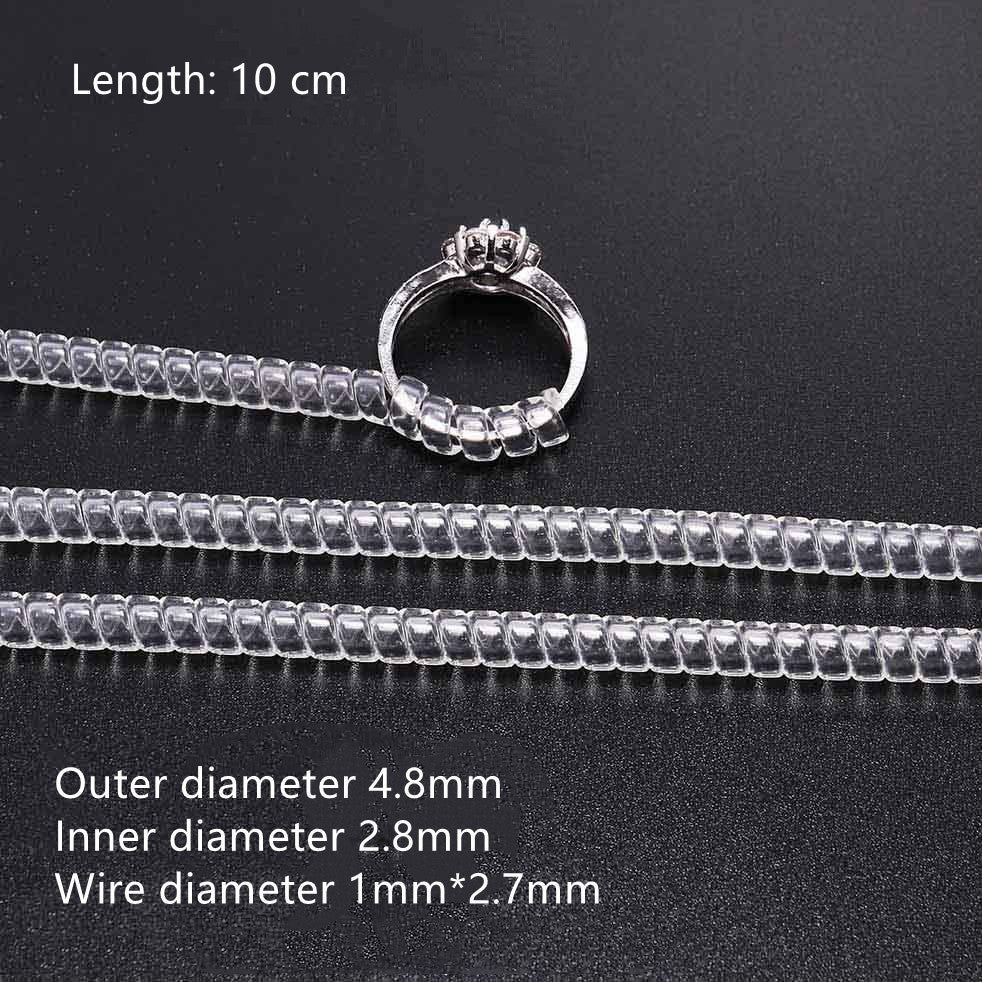 Ring Transparent Spiral Tube Ring Protection Tube Ring Accessories - Hiccupzz