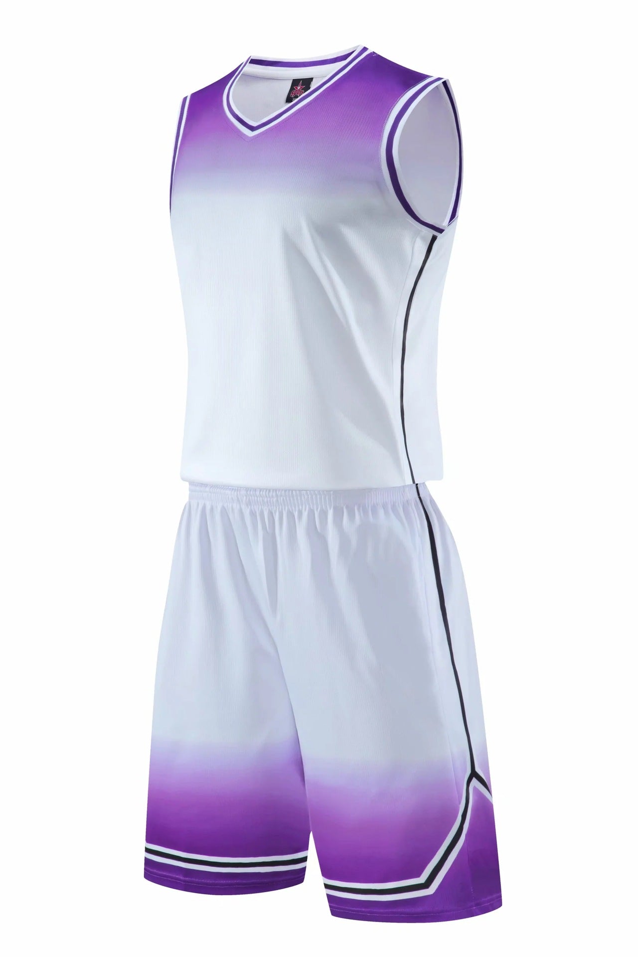 Gradient Basketball Uniform Sports Suit Children Adult Sweat-Absorbent Basketball Uniform - Hiccupzz