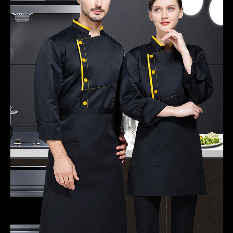 Chef's Overalls Men's Long Sleeve Autumn And Winter Clothes - Hiccupzz