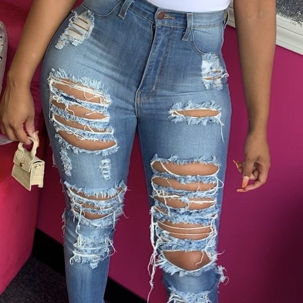 High Waist Cut Elastic Leggings - Hiccupzz