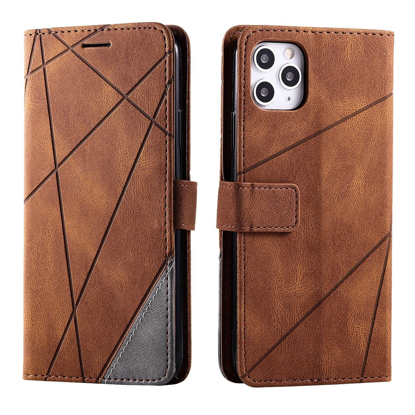 Clamshell Leather Cover Skin Sense Anti-fall Mobile Phone Case - Hiccupzz
