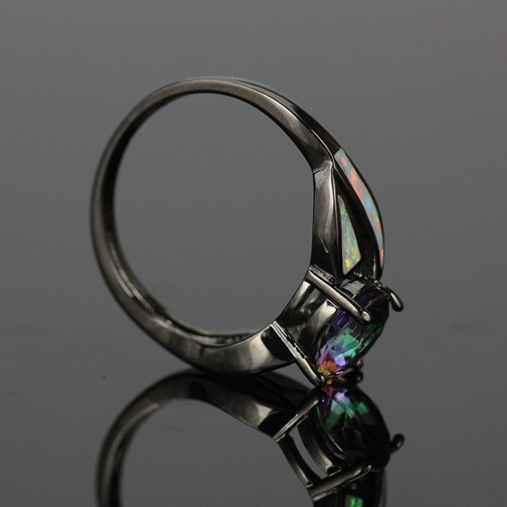 Cubic Ring Colorful Crystal Ring - Hiccupzz