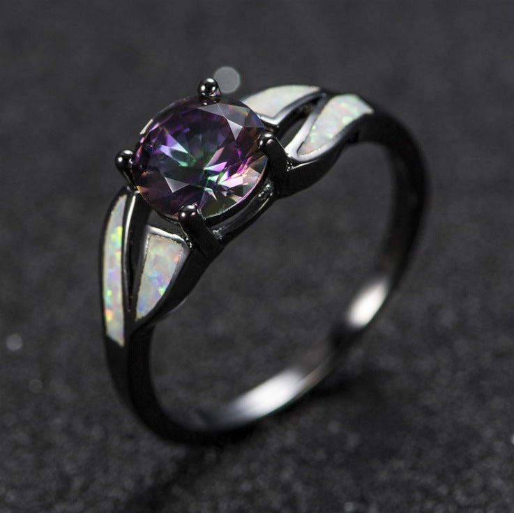 Cubic Ring Colorful Crystal Ring - Hiccupzz