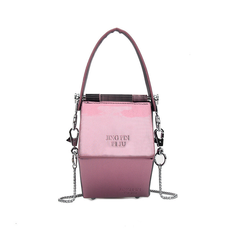 Trend Laser Box Bag Chain Shoulder Slung - Hiccupzz