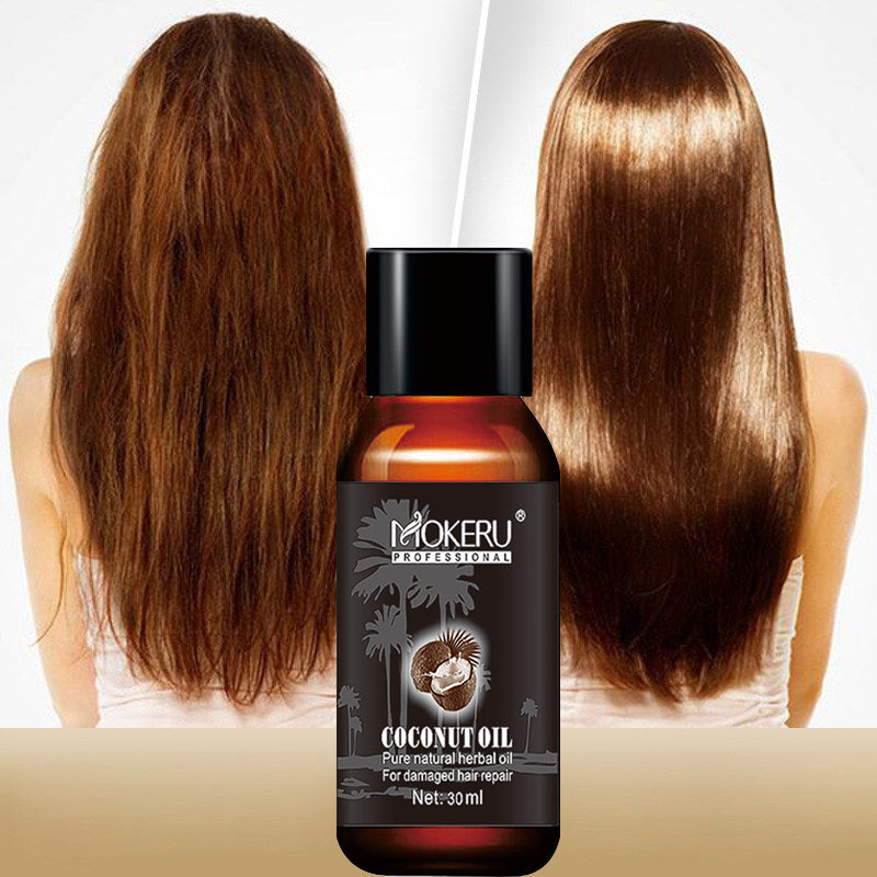 Coconut oil repair frizz repair damage hair care essence hair - Hiccupzz