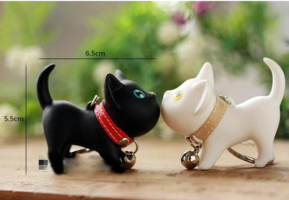 Key Ring Kate Cat Key Ring Couple Key Chain Kitten Key Ring Cat Key Ring - Hiccupzz