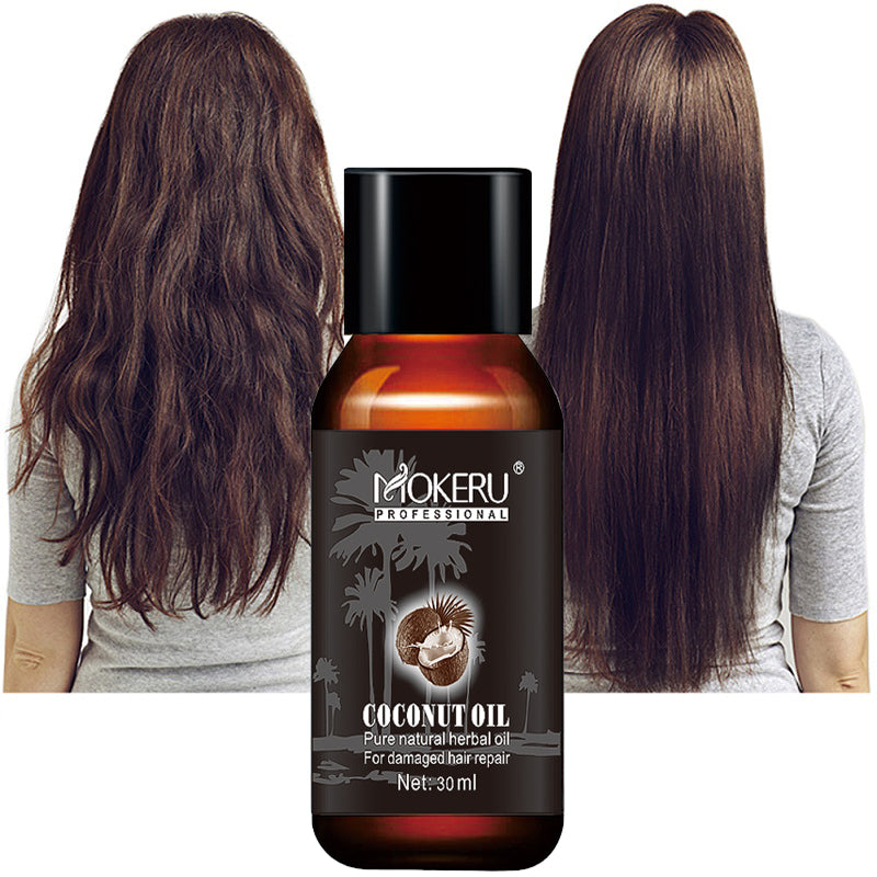 Coconut oil repair frizz repair damage hair care essence hair - Hiccupzz