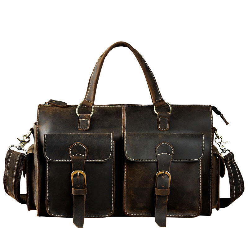 Crazy horse leather handbag - Hiccupzz