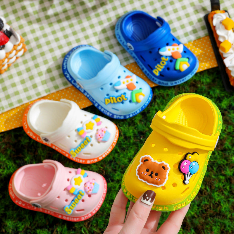Kids Cartoon Cave Hole Sandals - Hiccupzz