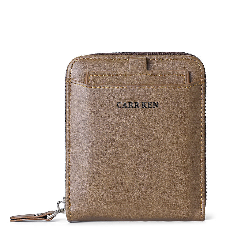 Men's Short Casual Fashion Zipper Wallet - Hiccupzz