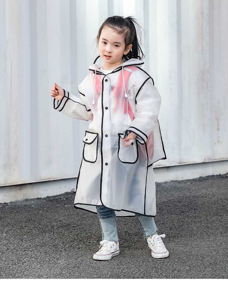 Hiking Poncho Kids Fashion Transparent Raincoat - Hiccupzz