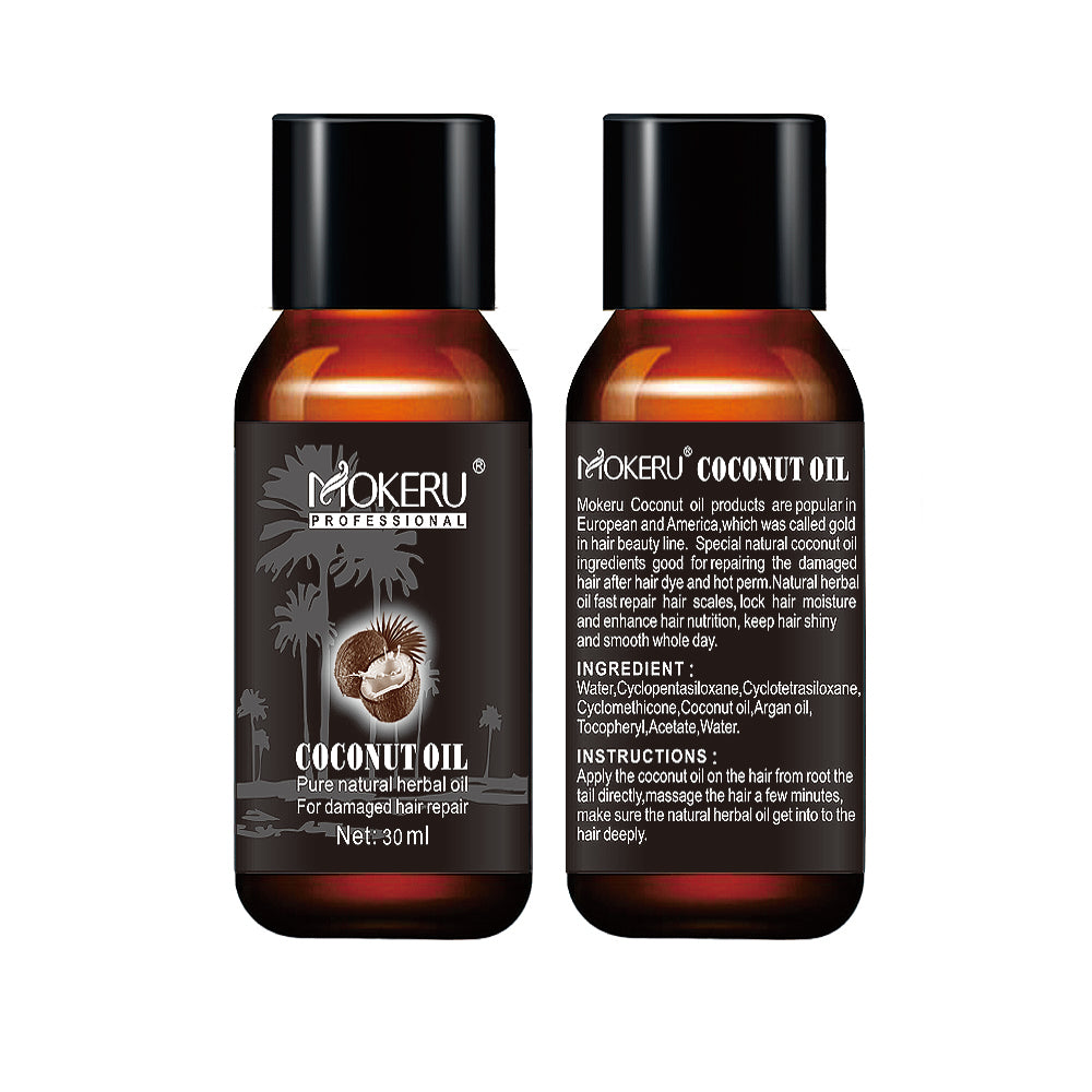 Coconut oil repair frizz repair damage hair care essence hair - Hiccupzz