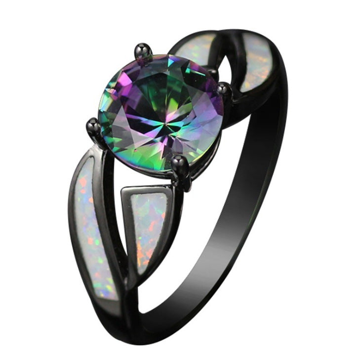 Cubic Ring Colorful Crystal Ring - Hiccupzz
