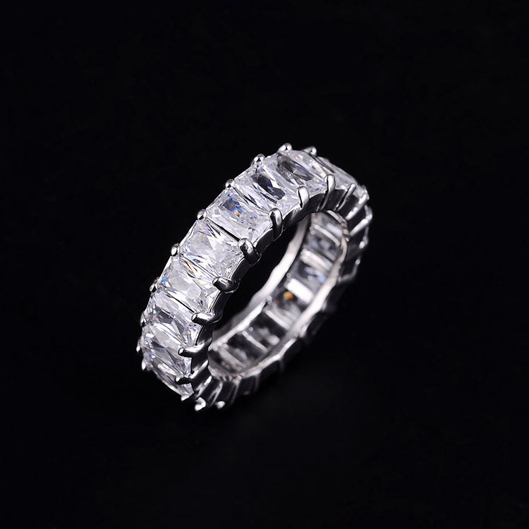 Couple pair ring zircon platinum ring - Hiccupzz