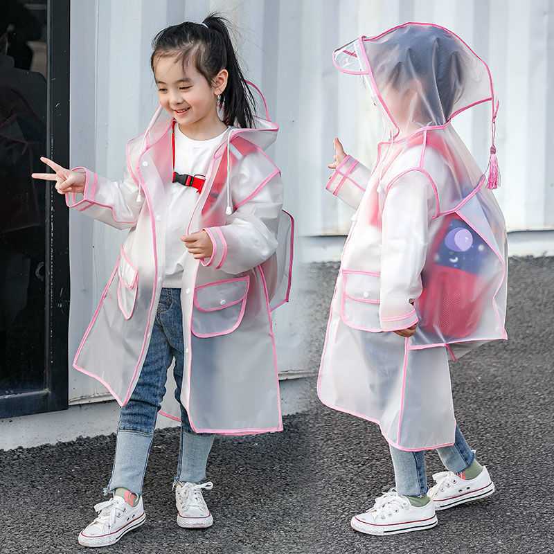 Hiking Poncho Kids Fashion Transparent Raincoat - Hiccupzz