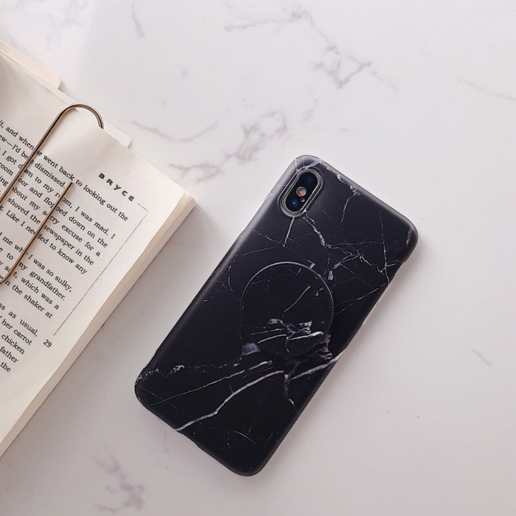 Frosted Marble Bracket Mobile Phone Shell - Hiccupzz