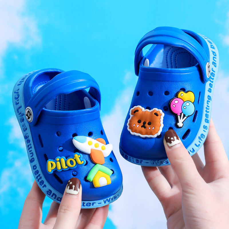 Kids Cartoon Cave Hole Sandals - Hiccupzz