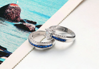Fashion personality square zircon women's ring ring Platinum plated ring - Hiccupzz