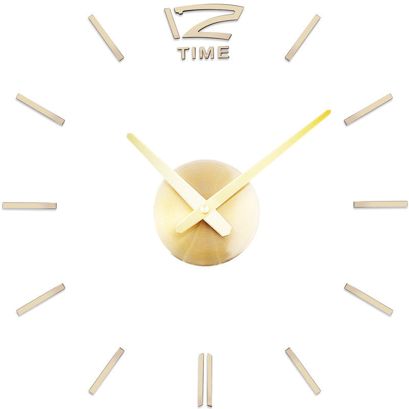 DIY creative fashion home decor acrylic wall clock - Hiccupzz