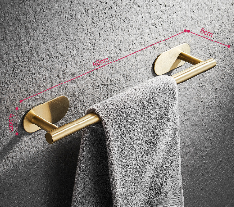 Single Bar Towel Rack Bathroom Hook Bathroom Pendant - Hiccupzz