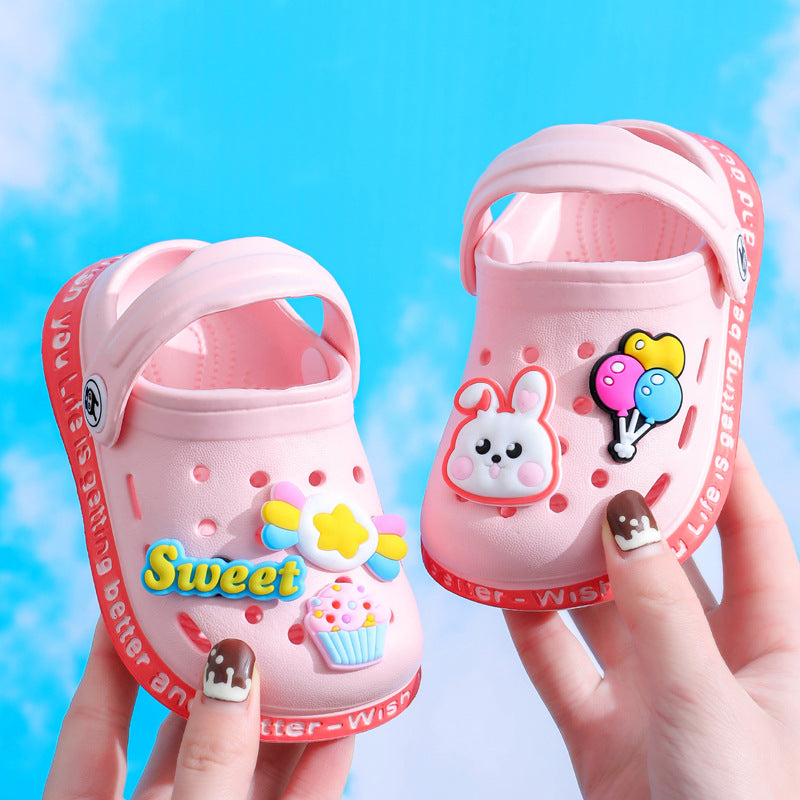 Kids Cartoon Cave Hole Sandals - Hiccupzz