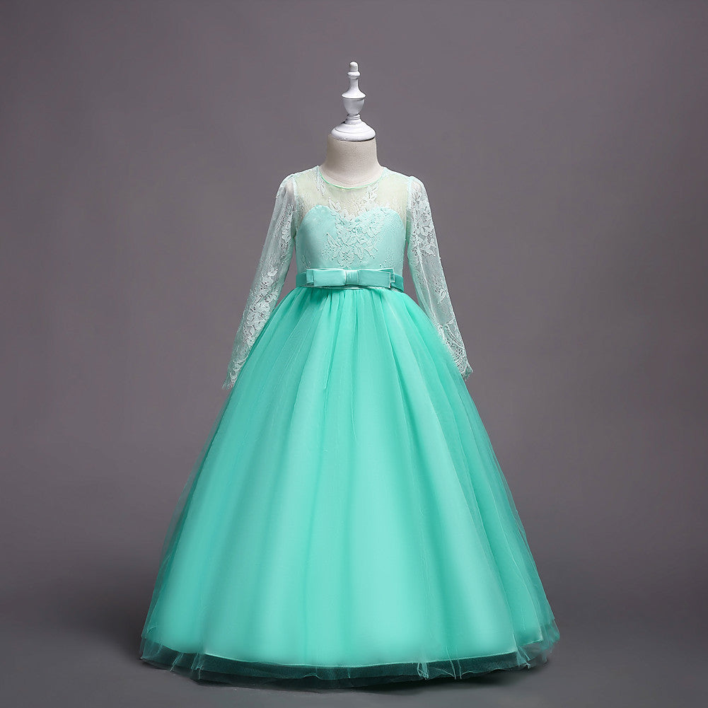 Kids Long Flower Girl Dress Dress - Hiccupzz
