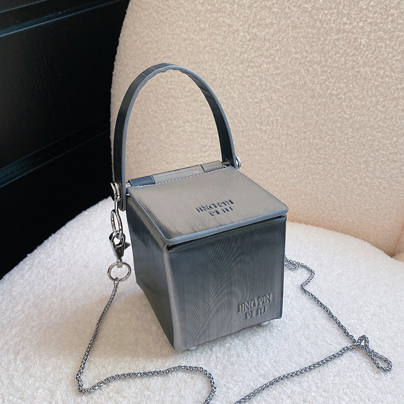 Trend Laser Box Bag Chain Shoulder Slung - Hiccupzz