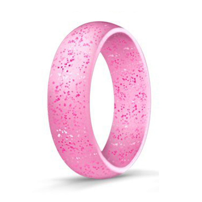 Silicone Ring Glitter Beautiful Ring Jewelry - Hiccupzz