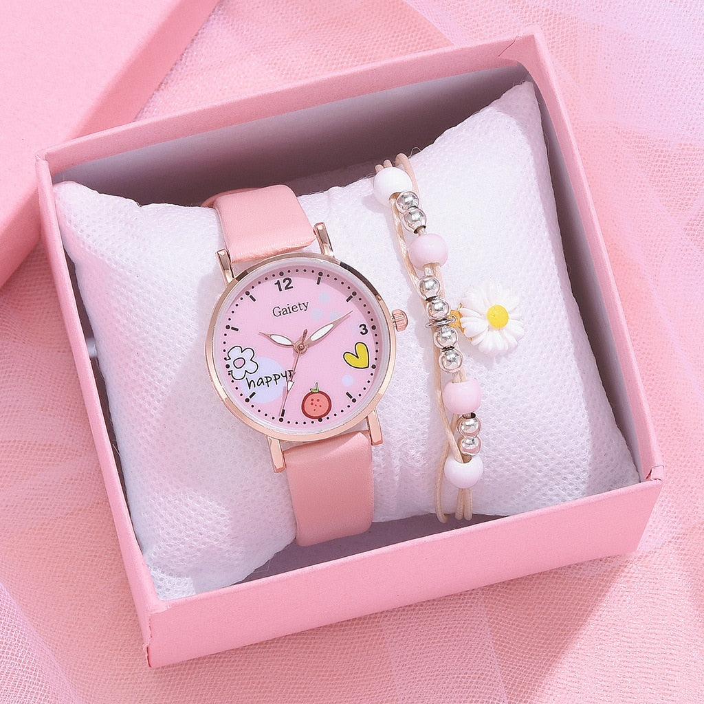 Pink cute Watches For Girls - Hiccupzz