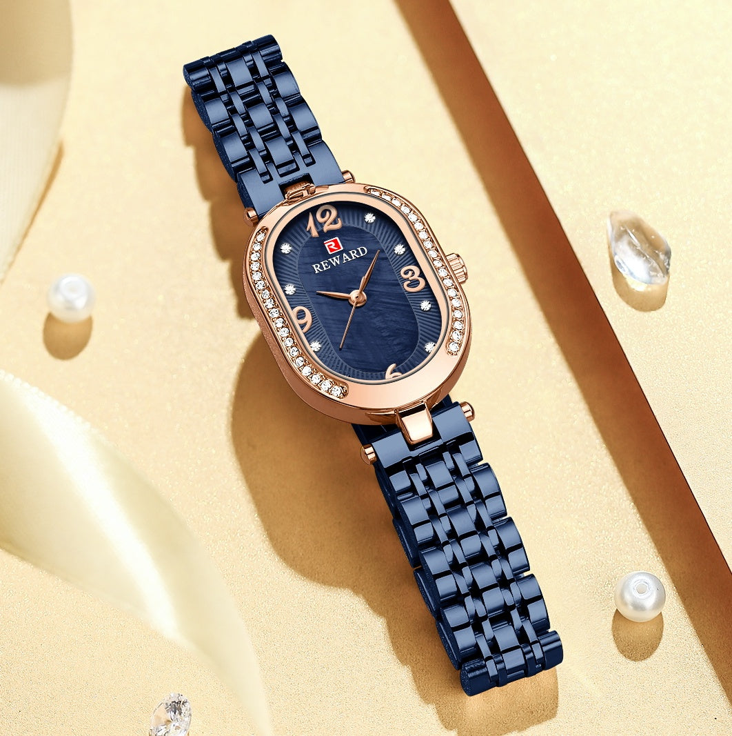 Oval Fashion Diamond Luxury Women Watch Montre Femme - Hiccupzz