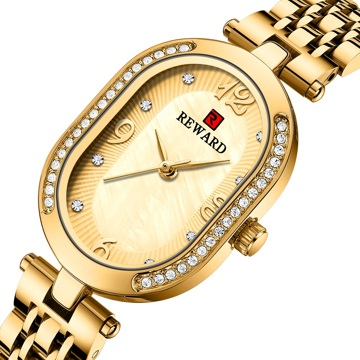 Oval Fashion Diamond Luxury Women Watch Montre Femme - Hiccupzz