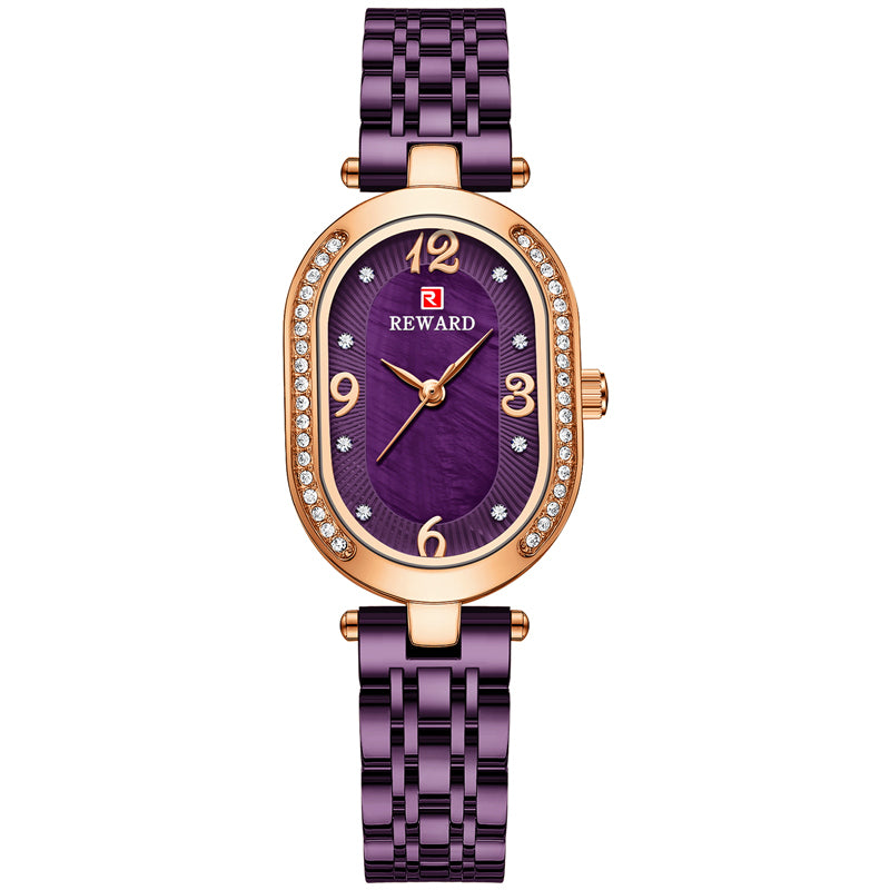 Oval Fashion Diamond Luxury Women Watch Montre Femme - Hiccupzz