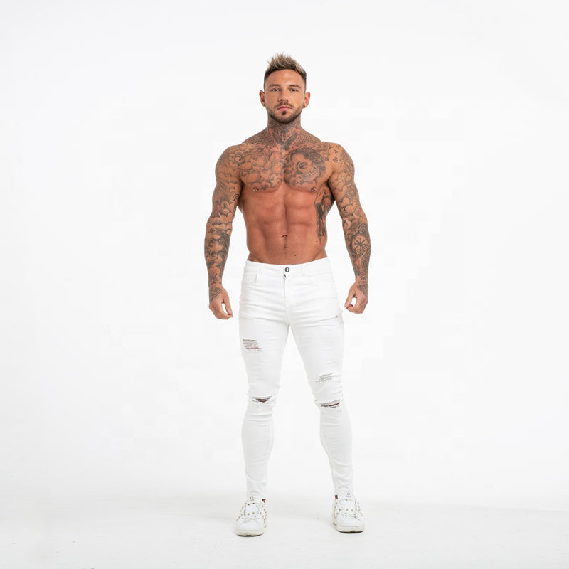 Men's skinny ripped jeans - Hiccupzz