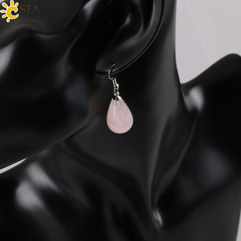 Tear Water Drop Natural Stone Pendant - Hiccupzz