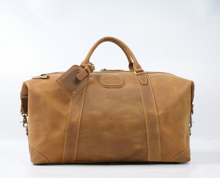 Vintage Crazy Horse Genuine Travel Bag Large - Hiccupzz