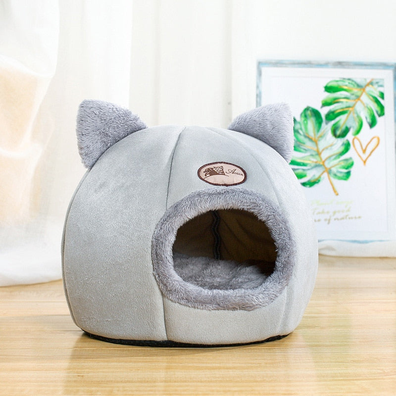 New Deep Sleep Comfort In Winter Cat Bed Iittle Mat Basket Small Dog House Products Pets Tent Cozy Cave Nest Indoor Cama Gato - Hiccupzz
