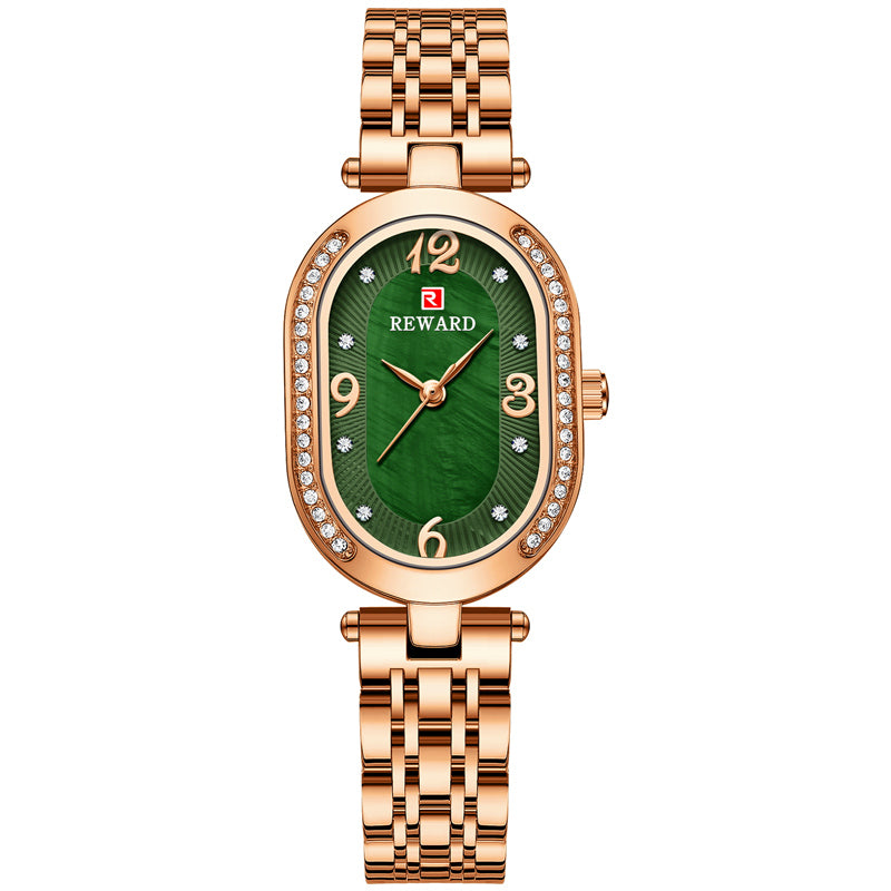 Oval Fashion Diamond Luxury Women Watch Montre Femme - Hiccupzz