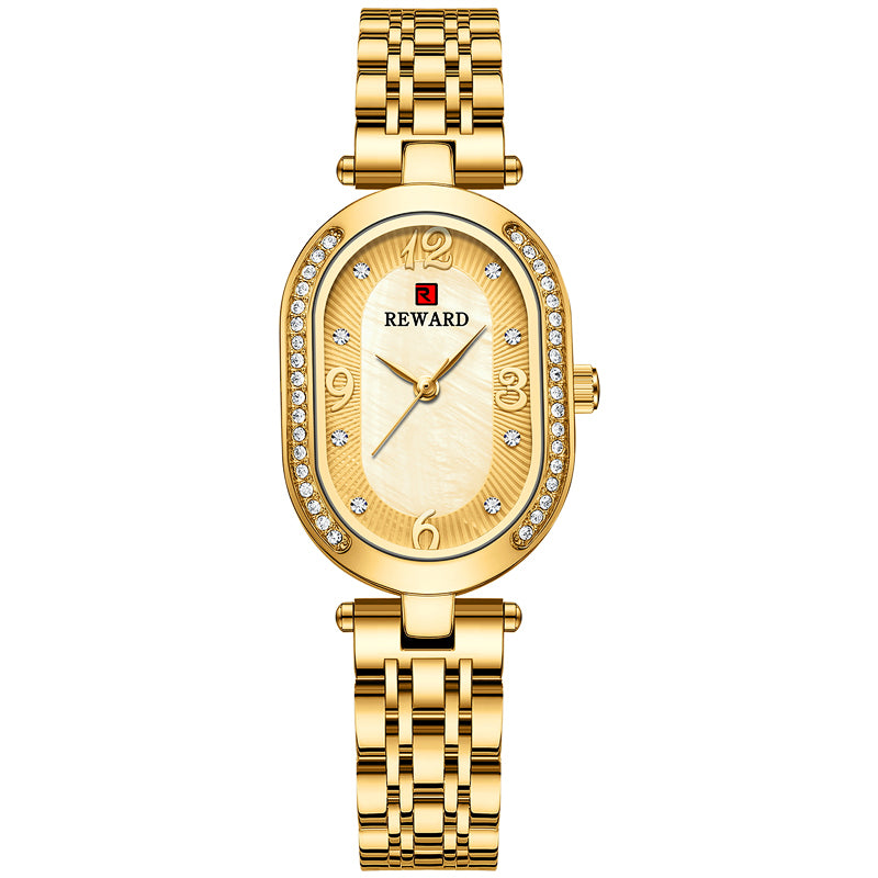 Oval Fashion Diamond Luxury Women Watch Montre Femme - Hiccupzz