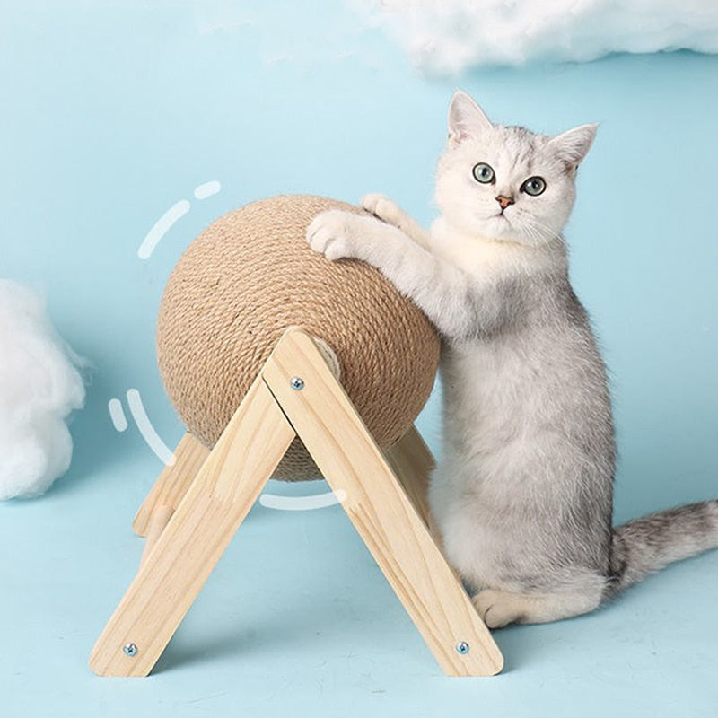 Cat Scratching Ball Toy Kitten Sisal Rope Ball Board Grinding Paws Toys Cats Scratcher Wear-resistant Pet Furniture supplies - Hiccupzz