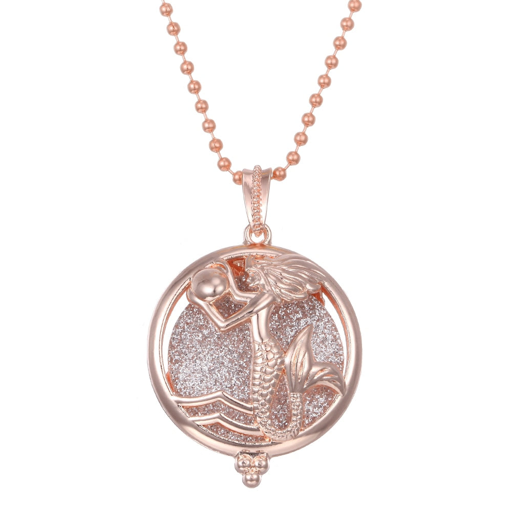 Aromatherapy Necklace Tree of Life Diffuser,Pendant Essential Oil Perfume Aroma Diffuser Necklace - Hiccupzz