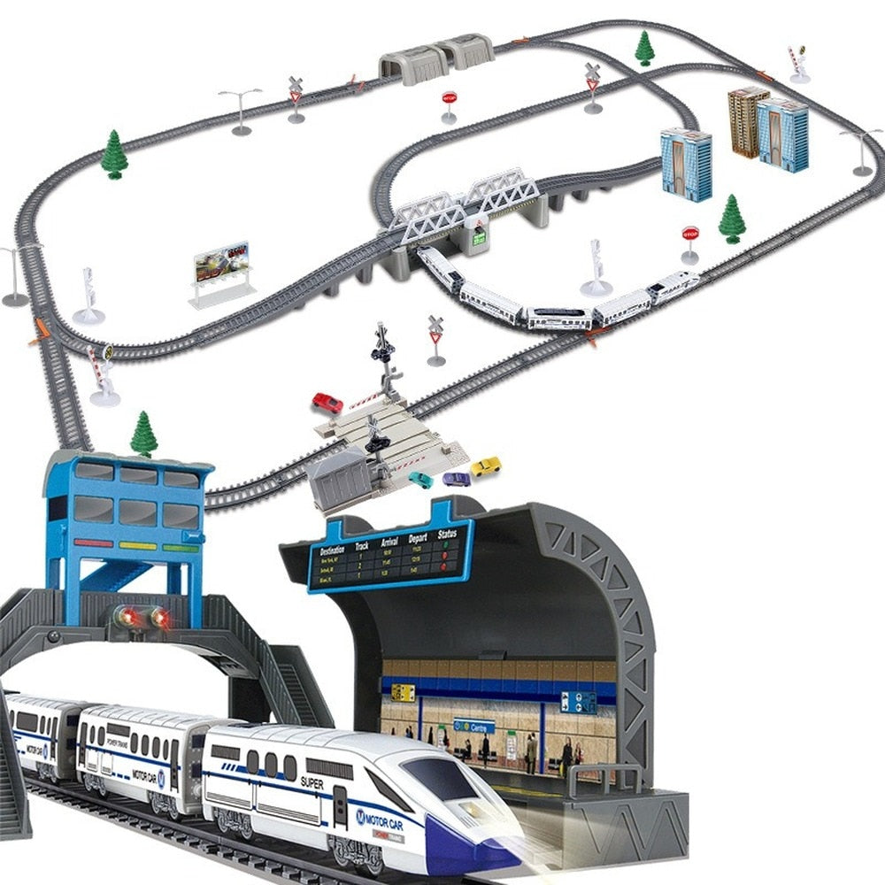 Electric High Speed Train Model Railway Track Harmony Rail Toy DIY Set - Hiccupzz