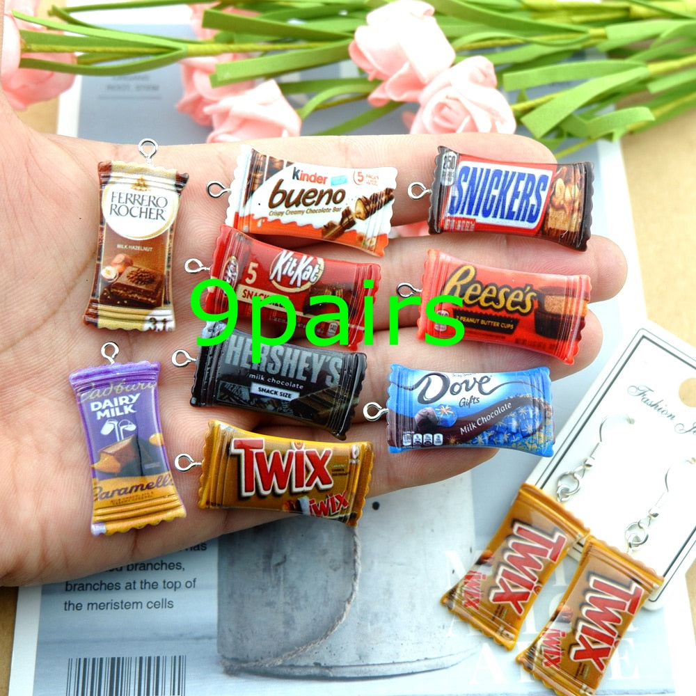 Cute Chocolate Candy Charms for Jewelry - Hiccupzz