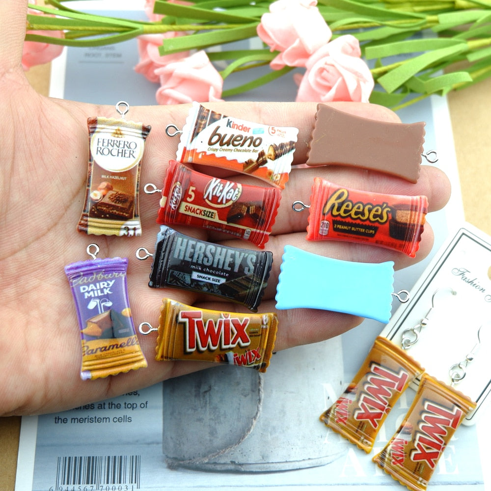 Cute Chocolate Candy Charms for Jewelry - Hiccupzz