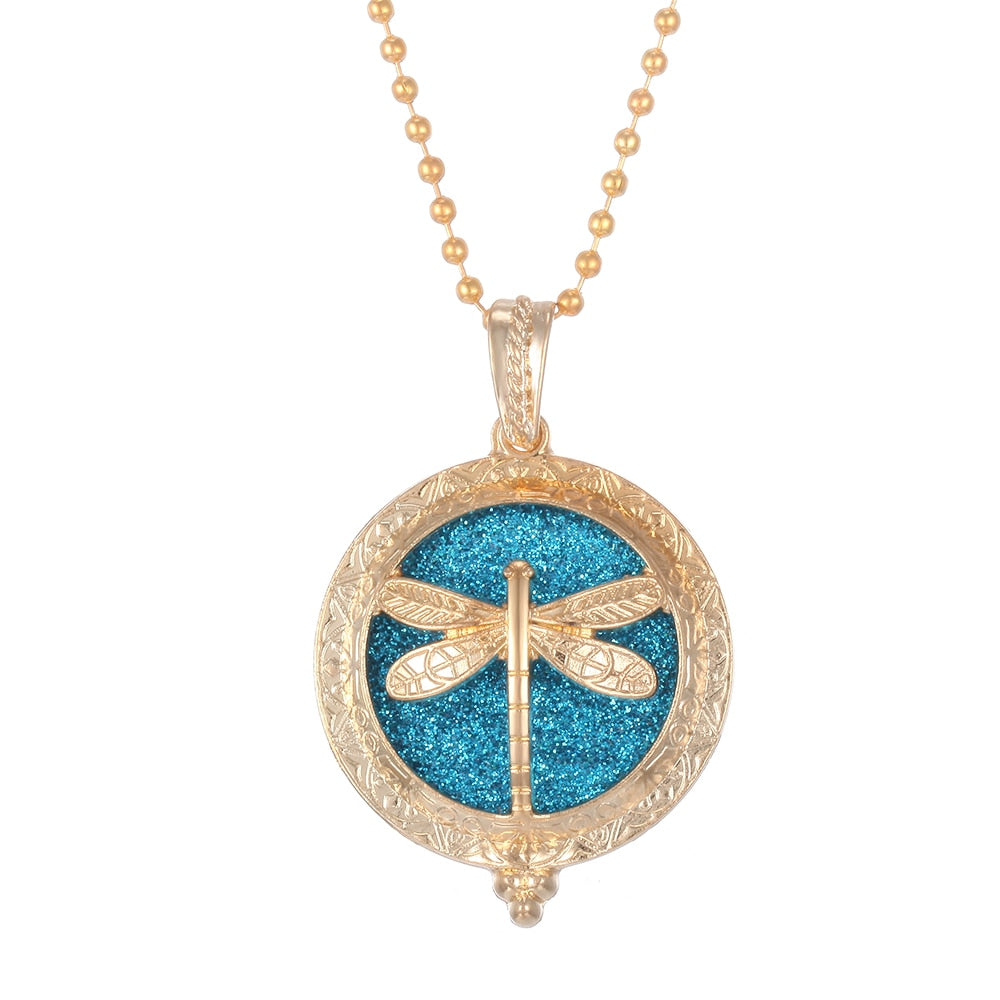 Aromatherapy Necklace Tree of Life Diffuser,Pendant Essential Oil Perfume Aroma Diffuser Necklace - Hiccupzz