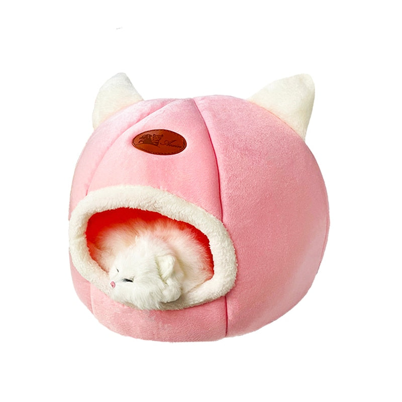 New Deep Sleep Comfort In Winter Cat Bed Iittle Mat Basket Small Dog House Products Pets Tent Cozy Cave Nest Indoor Cama Gato - Hiccupzz