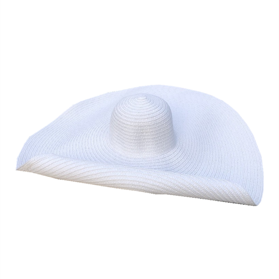Simple Large Foldable 25cm Wide Brim Floppy Straw Hat For Women Girl Uv Protection Sun Hat Female Holiday Beach Panama Shade Cap - Hiccupzz