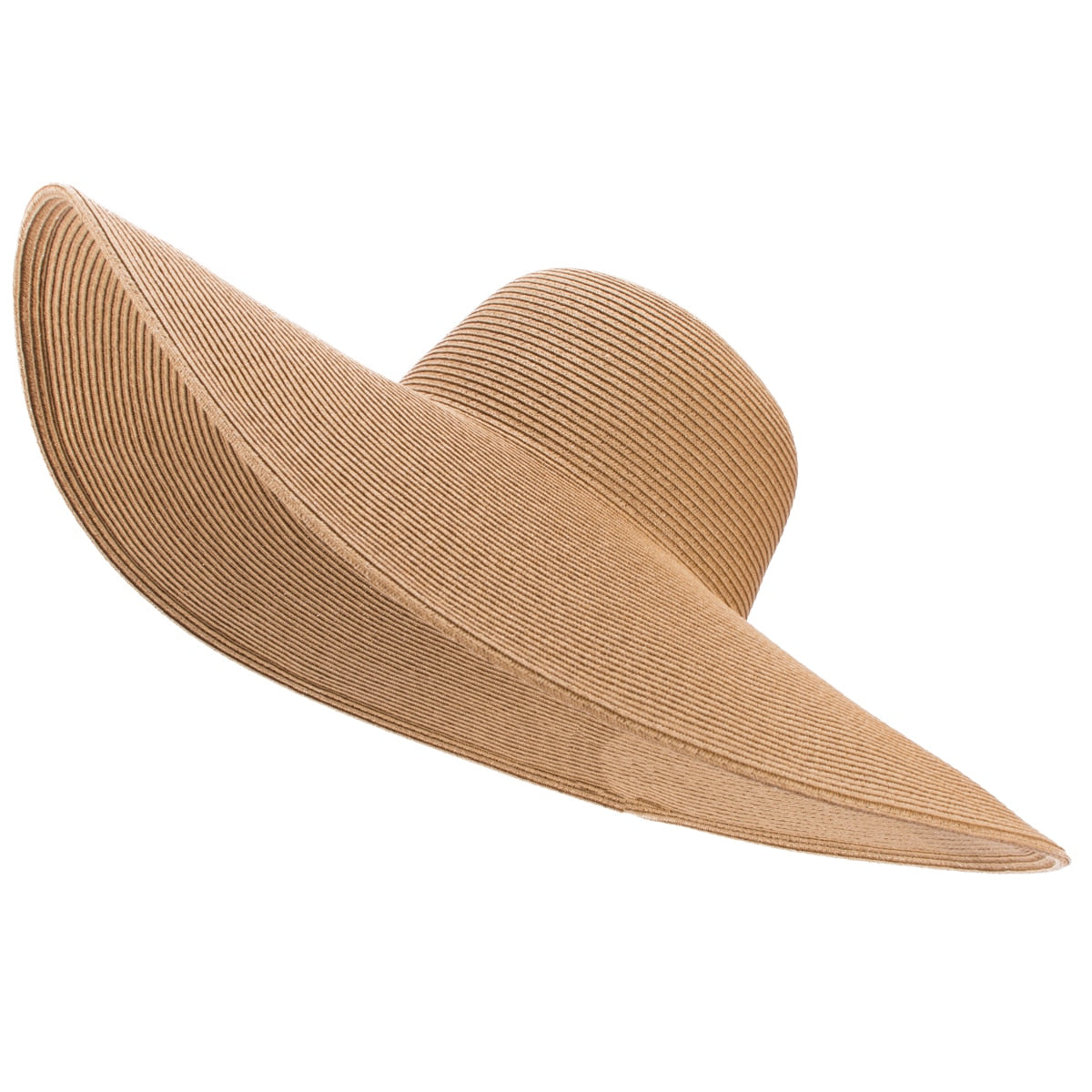 7.1''/18cm Foldable Oversized Huge Wide Brim Sun Beach Hats Straw Summer Wedding Womens Ladies Floppy Party Dressy - Hiccupzz