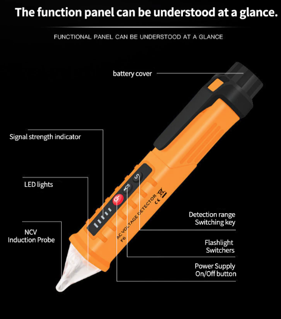 Electrometer Pen Partition Wall Multi-Functional Electrician Wire Measuring Broken Road Section Point Electronic Electrometer Pe - Hiccupzz