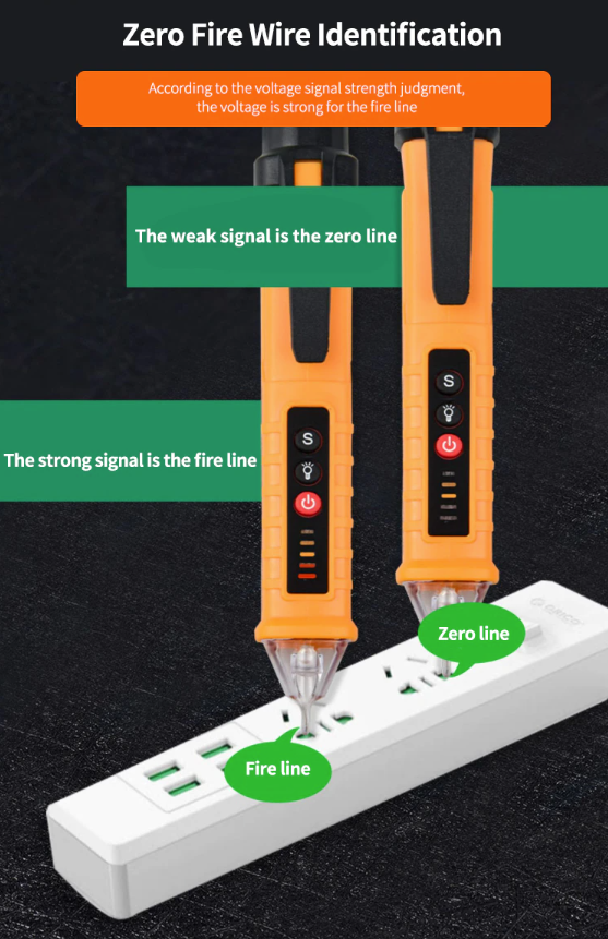 Electrometer Pen Partition Wall Multi-Functional Electrician Wire Measuring Broken Road Section Point Electronic Electrometer Pe - Hiccupzz